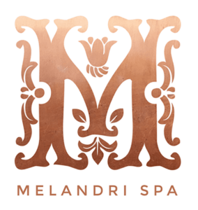 Spa Logo Design in Rose Gold Metallic