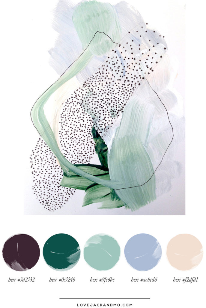 Botanical Abstract, Color Palette Inspiration