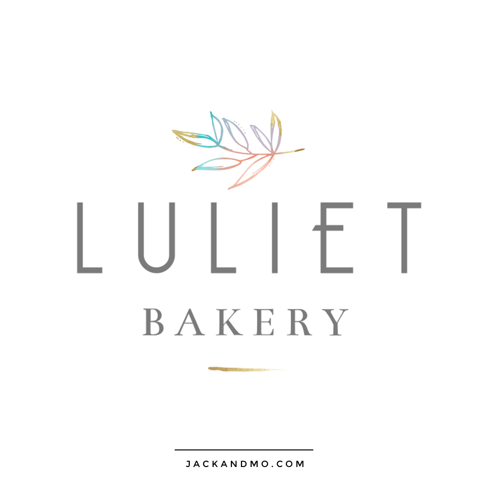 Delicious Bakery Custom Logo Design with Painted Icon by Jack and Mo Raleigh NC