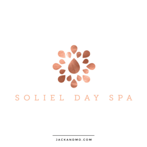 Custom Spa Logo Design with Copper Foil, Beautiful, High-End by Jack and Mo Meredith Myers