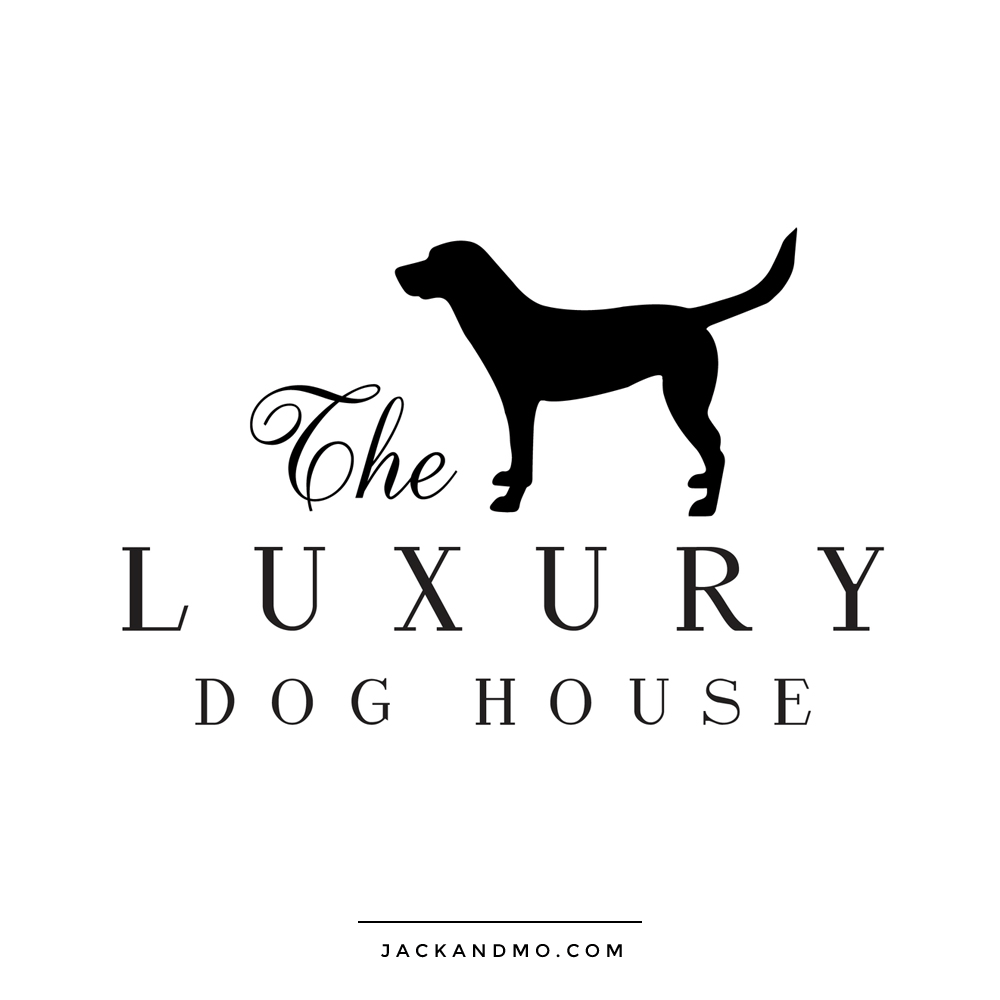 Cute Dog Logo Design, Lab, Black and White Minimalist Design by Jack and Mo