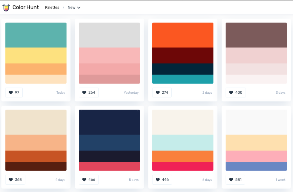 color hunt color palette