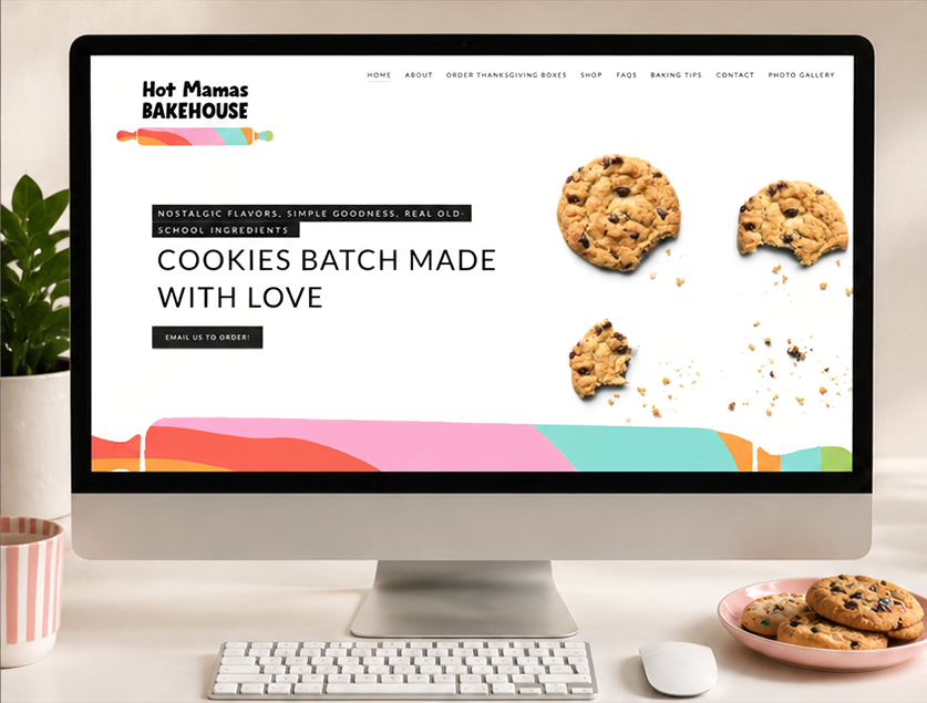 Branding, Packaging and Web Design by Jack and Mo for a Local Bakery, Bright, Colorful, Retro