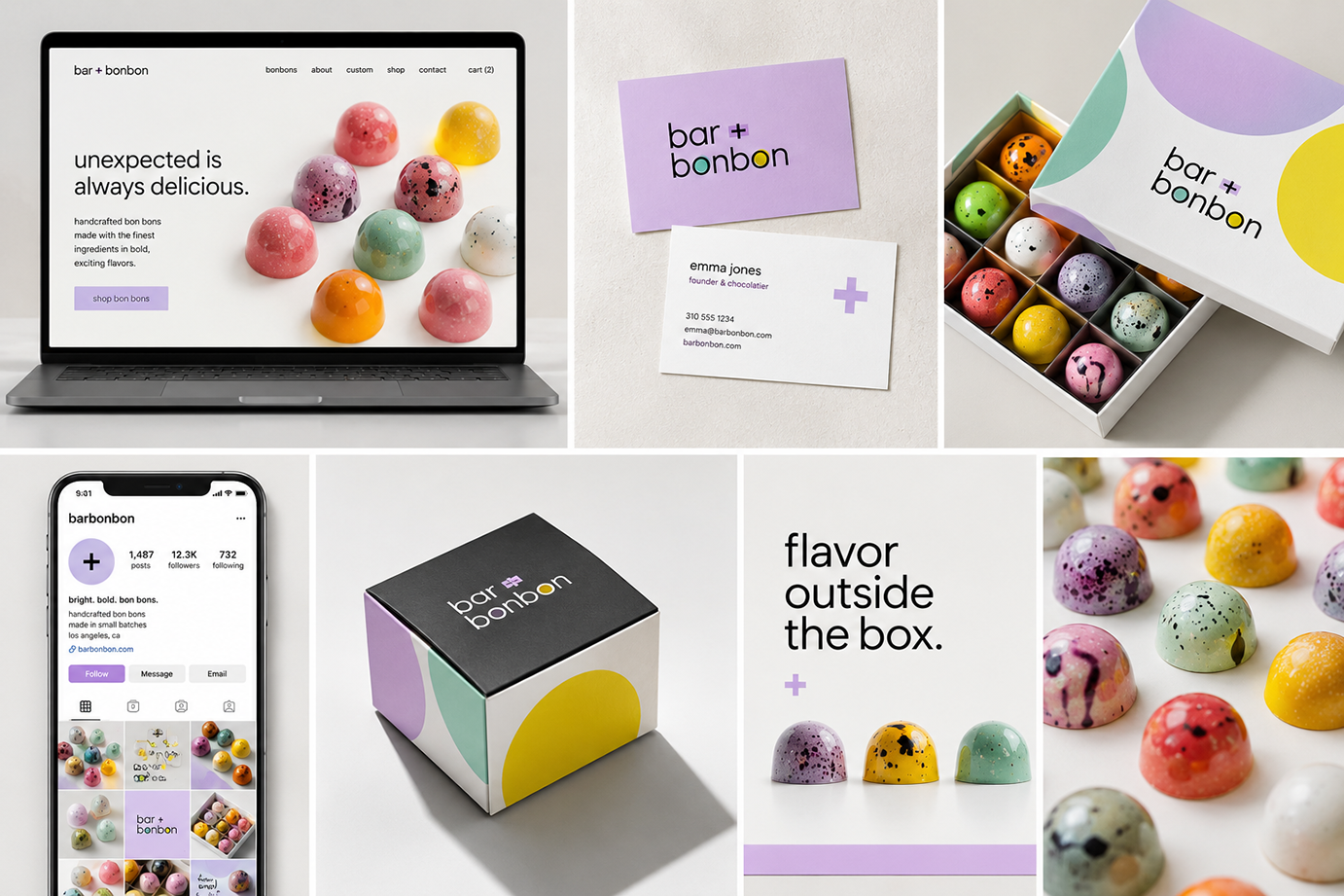 Bon Bon and Chocolate Company Logo Design and Branding