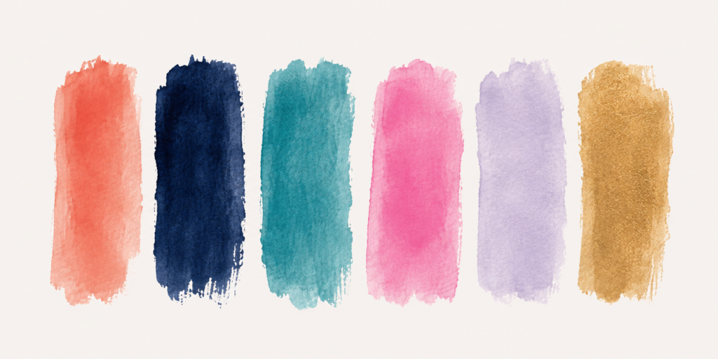 Brand Color Palette Feminine Paint Jewel Tones Custom