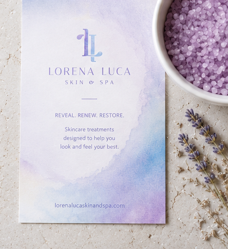 Beautiful Handpainted Watercolor Design for Spa and MedSpa, Raleigh, NC by Jack and Mo