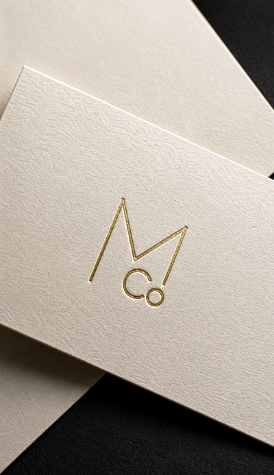 Embossed Monogram Logo Design by Jack and Mo