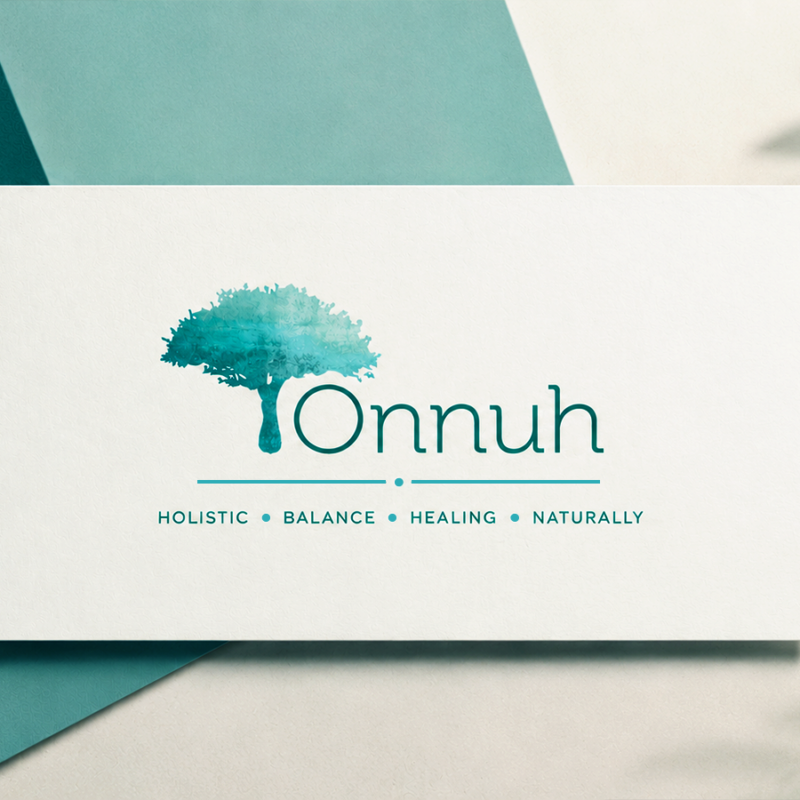 Holistic Health Custom Painted Logo Design2