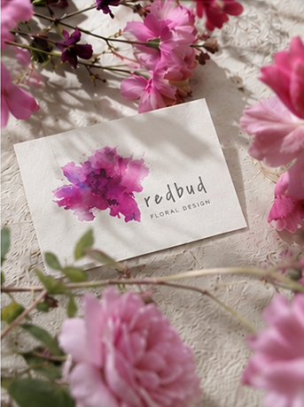 Modern Florist Logo Design Business Card Jack and Mo
