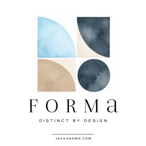 Custom Logo Design for Purchase by Jack and Mo, Fully Customizable