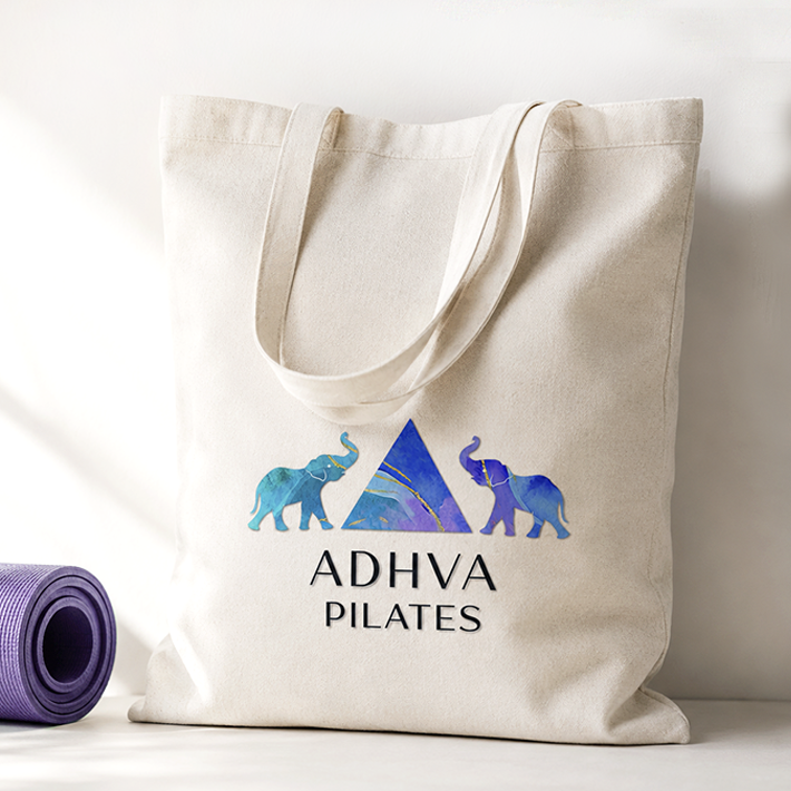 Pilates Studio Custom Logo Design Hand Painted2