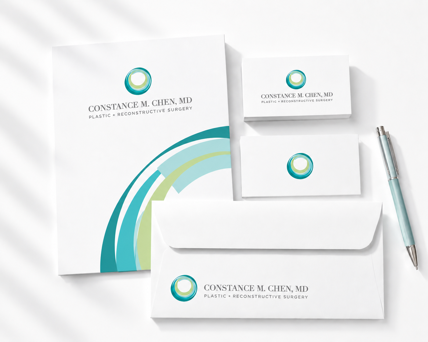 Logo Design by Jack and Mo for a Plastic Surgeon's Office in NYC, Classic Modern Form