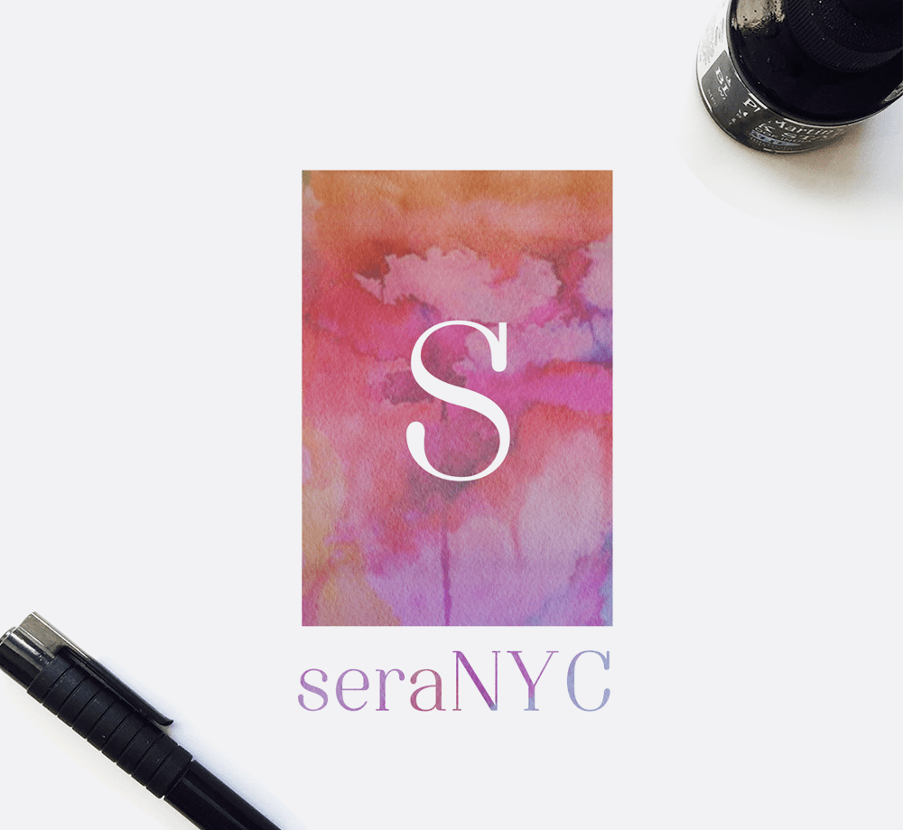 Watercolor Dripping Paint Logo Design and Branding