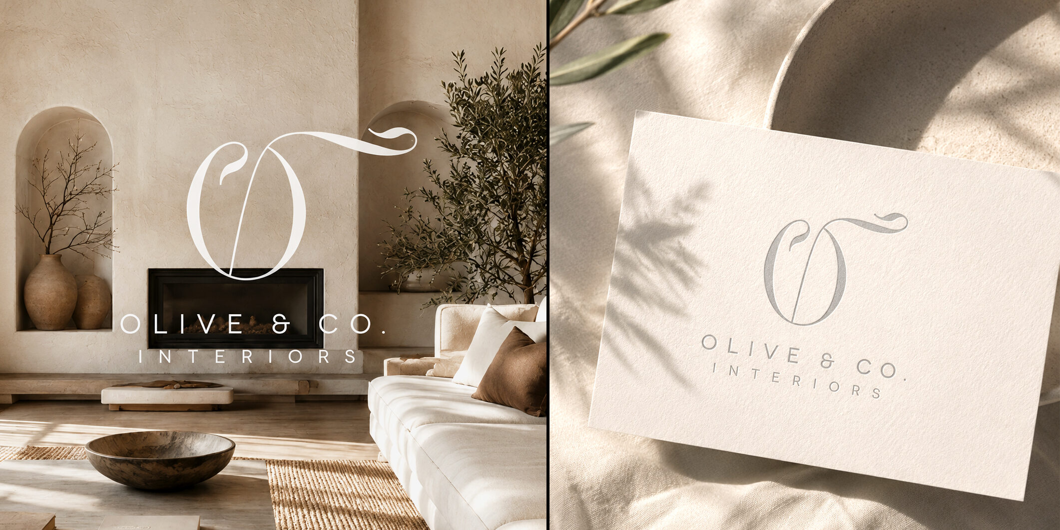 Interior Design Logo Design by Jack and Mo Raleigh NC Custom Monogram Elegant Branding